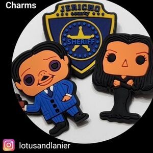 Shoe Charms "The Adam's Family"Set of 3